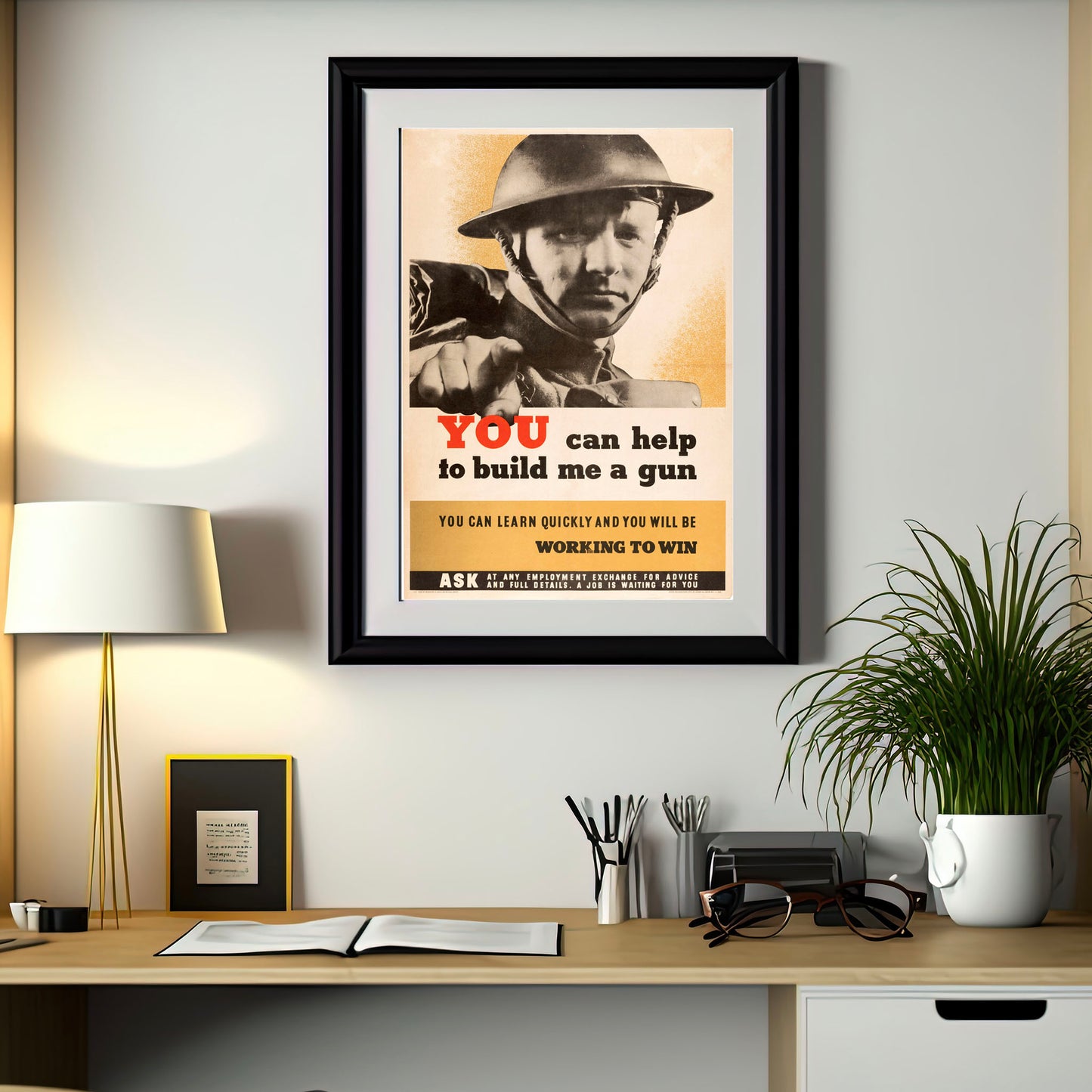 World War Two Information Poster You Can Help To Build Me A Gun