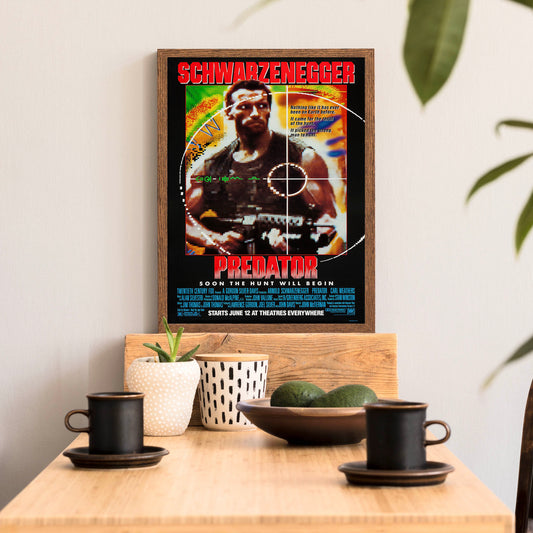 Predator  Arnold Schwarzenegger Classic 1980s Print ready to frame A5/A4/A3