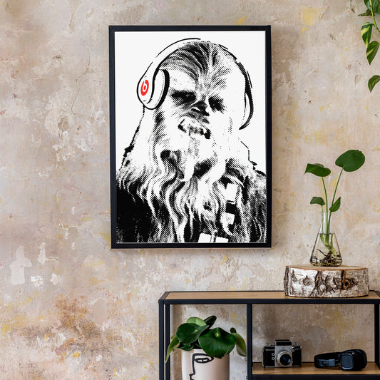 Beats Chewbacca Advertising Print