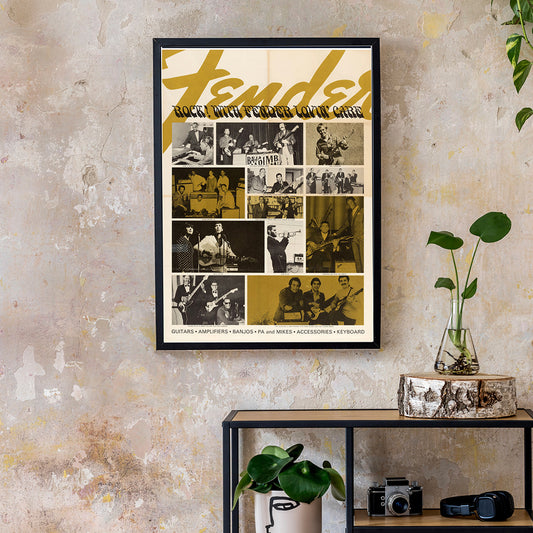 FENDER ADVERTISING POSTER