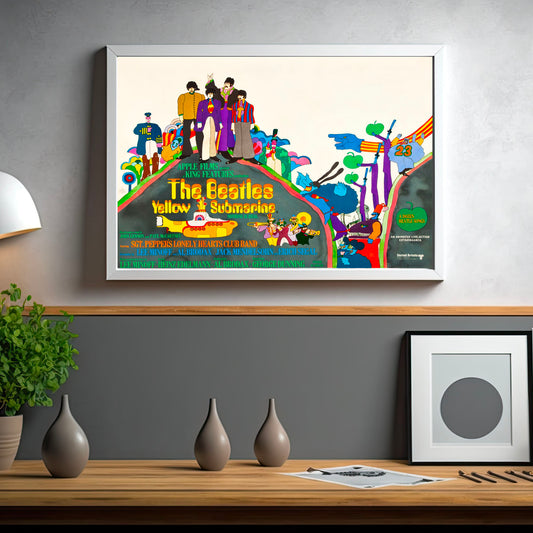 The Beatles Yellow Submarine Classic 1960s Print ready to frame A5/A4/A3